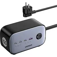 Док-станция Ugreen CD270 GaN 100W Gray DigiNest Pro Power Strip Gray (60167)