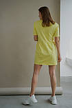 Однотонна легка сукня для вагітних і годуючих мам жовта 42, фото 3
