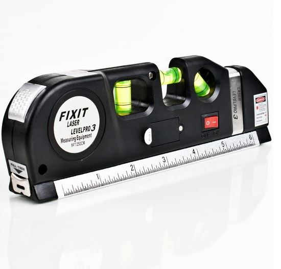 Лазерный Уровень Рулетка Линейка для стройки Laser Level Pro PRO 3 - фото 1 - id-p404098178