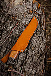 Ніж ручної роботи «Вогненний #1» зі шкіряними піхвами 95Х18/58 HRC., фото 8