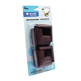 Поролонові захисні кути на меблі Mega Zayka MGZ-0810(Black) 4 шт, Toyman