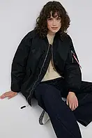 Urbanshop Куртка-бомбер Alpha Industries MA-1 CORE WMN жіночий колір чорний зимова oversize 108010.03-Black