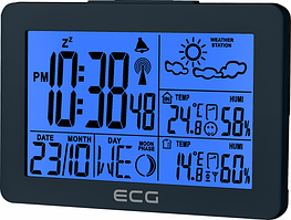 Портативна метеостанція для дому та офісу ECG MS 200 Grey
