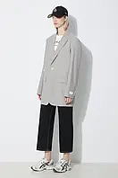 Urbanshop Вовняний піджак Kenzo Solid Kimono Blazer колір сірий однобортний однотонний FE52VE2469RB.96 РОЗМІРИ