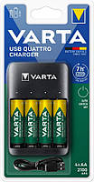 Varta Зарядний пристрій Value Usb Quattro Charger Акумулятор NI-MH AA 2100 мАг, 4 шт.