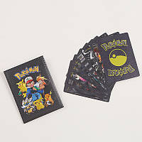 Набір колекційних карт покемон (pokemon) чорні 10 штук