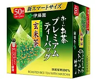 Зеленый чай Itoen Premium Brown Rice Green Tea Tetra Bags, 115г