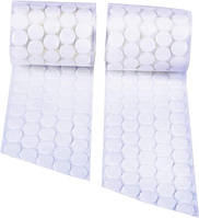 Липучки круглые самоклеящиеся, белые, велкро Velcro 15мм (1000пар!)
