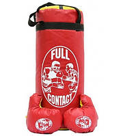 Детский боксерский набор FitBox Full Contact BO-4673-M малый красный от 5 лет