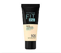 Тональный крем maybelline new york fit me матовый 105 natural ivory 30 мл.