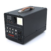 Портативний PowerBank S-500W, 220V/30A, 2*AC/220V+4*DC/12V+6*USB/5V, LED