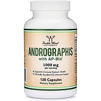 Натуральная добавка для иммунитета Double Wood Supplements Andrographis 1000 mg (2 caps per s EV, код: 8352595