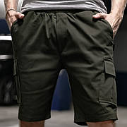 Чоловічі шорти Intruder 'Miami' хакі / Модні шорти / Довгі шорти для чоловіків / Стильні шорти