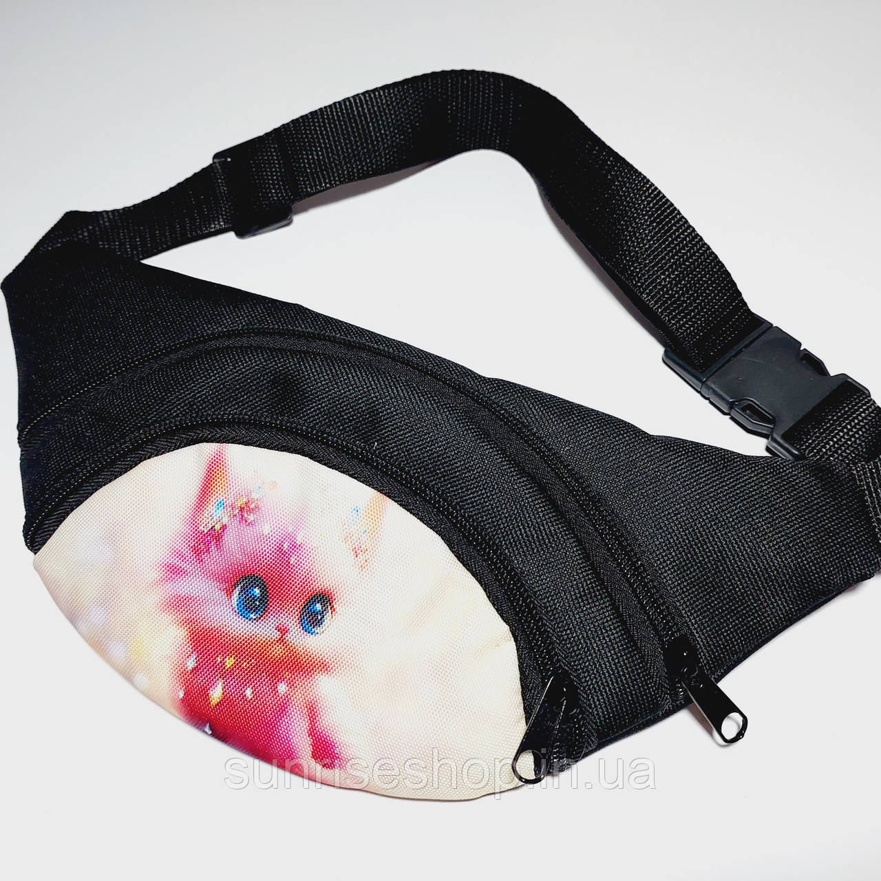 Поясна сумка бананка дитяча яскравий принт