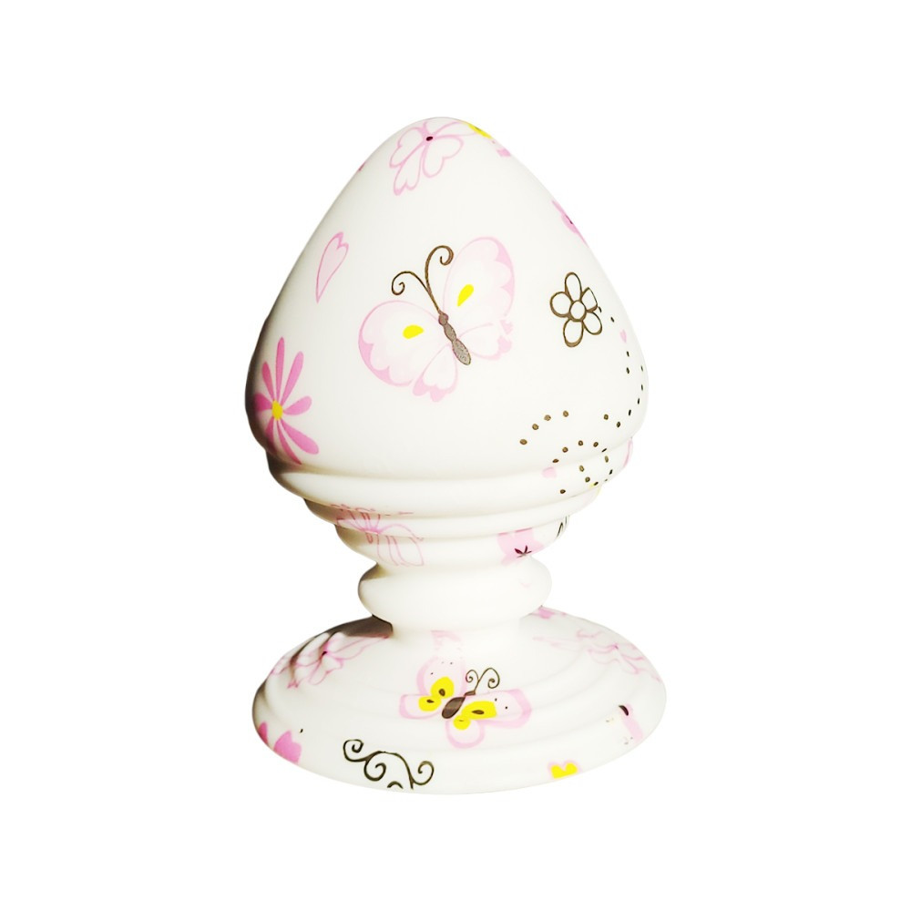 Анальна дизайнерська пробка з метеликами, 9.6 см х 5.8 см