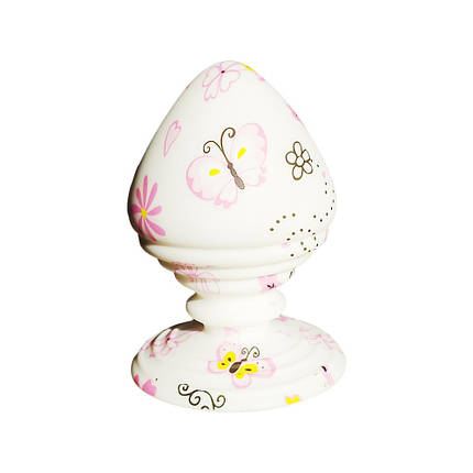 Анальна дизайнерська пробка з метеликами, 9.6 см х 5.8 см, фото 1