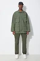 Urbanshop Бавовняна куртка Engineered Garments BDU колір зелений перехідна oversize OR174.CT010 РОЗМІРИ