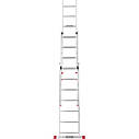 Драбина алюмінієва 3-х секційна opti-price.org.ua PRO (3х7 сходинок) (110-9307), фото 4