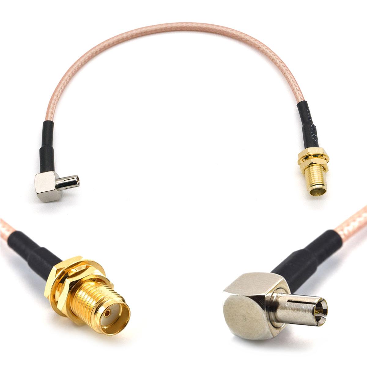Кабель антенний пігтейл TS9 - SMA female 15 см RG-316 адаптер перехідник для 4G 3G модемів