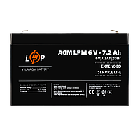 Аккумулятор AGM LPM 6V - 7.2 Ah h