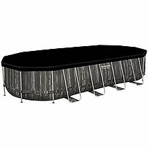 Каркасний басейн Bestway 561ES Power Steel 732х366х132 см овальний для всієї родини з картриджним фільтром, фото 4