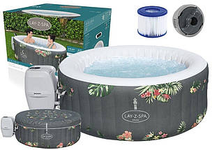 Надувний джакузі Bestway 60061 Lay-Z-Spa 170х66 см аеромасажний басейн СПА для дому 4 місний, фото 5