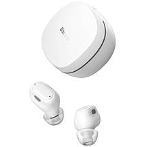 Навушники Baseus Encok WM01 TWS бездротові Bluetooth вкладиші сенсорні з мікрофоном для телефона Білий, фото 5