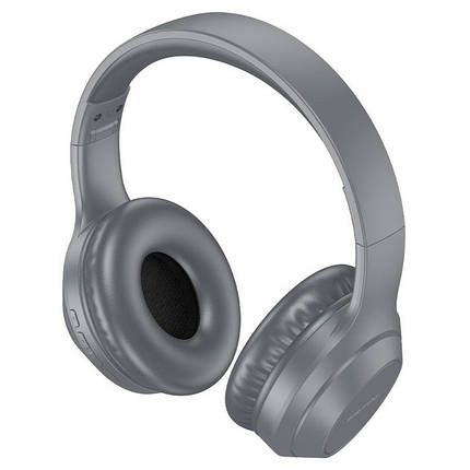 Бездротові Bluetooth навушники Borofone BO20 накладні з вбудованим мікрофоном для телефона Сірий, фото 1