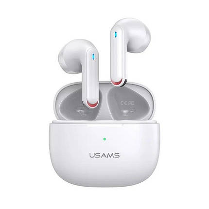 Навушники Usams NX10 TWS бездротові Bluetooth вкладиші сенсорні з мікрофоном для телефону Білий, фото 1
