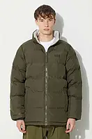 Urbanshop Двостороння куртка Helly Hansen чоловіча колір зелений зимова розмір: L, XL