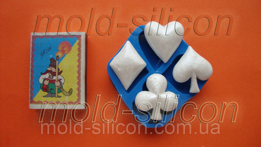 Силіконовий молд "Карткові мастила", фото 1