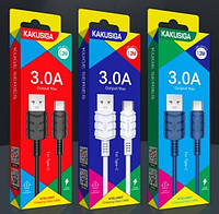 Сетевой зарядный кабель USB-Type-C Kakusiga KSC-710 Kuge Series 1.2м 2.4A для мобильных устройств p