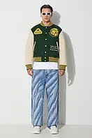 Urbanshop Куртка-бомбер Billionaire Boys Club TROPICAL VARSITY JACKET чоловіча колір зелений перехідна B23301