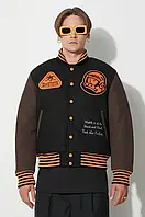 Urbanshop Куртка-бомбер Billionaire Boys Club TROPICAL VARSITY JACKET чоловіча колір чорний перехідна B23301