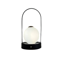 Настольная аккумуляторная лампа-светильник Круглый LED ночник D25 с сенсорным управлением p
