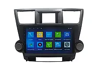 Штатная автомагнитола с навигацией GPS для автомобилей Toyota Highlander 2009-2014 (10") Android 10.1 (4/32) p