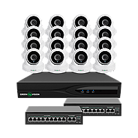 Комплект видеонаблюдения на 16 камер GV-IP-K-W83/16 5MP m