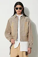 Urbanshop Вельветова куртка Ader Error Carid Aging Trucker колір бежевий перехідна BMADFWJK1603 розмір: M, L,