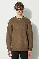 Urbanshop Светр з домішкою вовни Manastash Aberdeen Sweater чоловічий колір коричневий 7923240001 розмір: M,