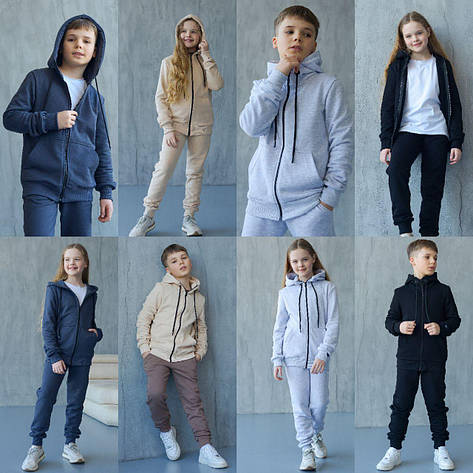 Спортивний костюм дівчинки zip-худі 1533, 116-158р., фото 1