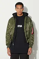 Urbanshop Куртка Alpha Industries MA-1 D-Tec чоловіча колір зелений зимова розмір: M, L