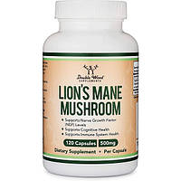 Комплекс для профилактики работы головного мозга Double Wood Supplements Lion's Mane Mushroom PZ, код: 8024544