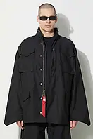 Urbanshop Куртка Alpha Industries M-65 чоловіча колір чорний перехідна oversize 100103 РОЗМІРИ ЗАПИТУЙТЕ