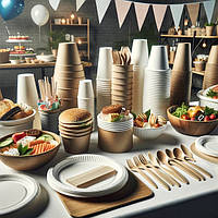 Одноразові тарілки і миски