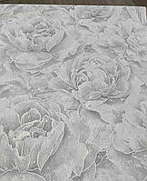Метровые обои цветы виниловые на флизелиновой основе Славянские Обои 3751-06, рулон 10 м
