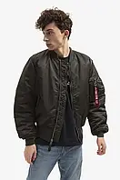 Urbanshop Двостороння куртка-бомбер Alpha Industries Ma-1 Reversible чоловіча колір зелений перехідна