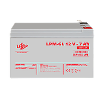 Аккумулятор гелевый LPM-GL 12V - 7 Ah o