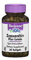 Зеаксантин + Лютеин Bluebonnet Nutrition 30 желатиновых капсул AM, код: 1845298