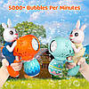 Bubble Guns Пістолети для мильних бульбашок 2 шт в комплекті із кроликами для дітей (генератор мильних бульбашок), фото 3