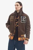 Urbanshop Куртка-бомбер Billionaire Boys Club Corduroy Collared Varsity Jacket чоловічий колір коричневий